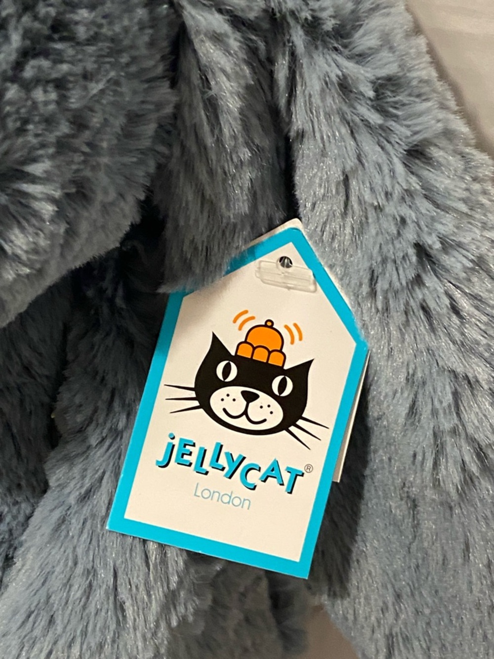 Jellycat Bashful Dusky Blue Bunny RARE Plush Brand New With Tags - Picture 4 of 9